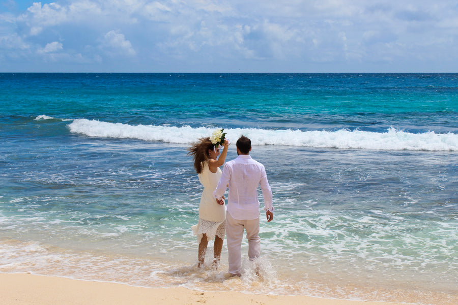 What sandals to wear at a beach wedding