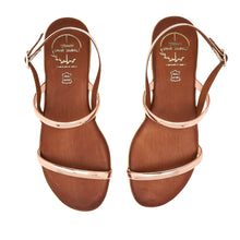 Load image into Gallery viewer, brown leather sandals for women

