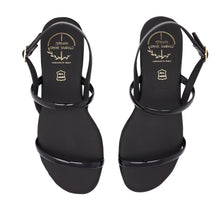 Load image into Gallery viewer, black leather sandals for women
