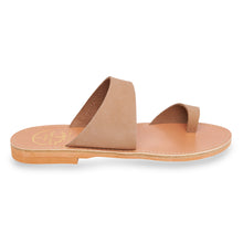 Load image into Gallery viewer, nude nubuck leather sandals
