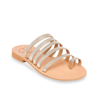 Load image into Gallery viewer, gold leather sandals
